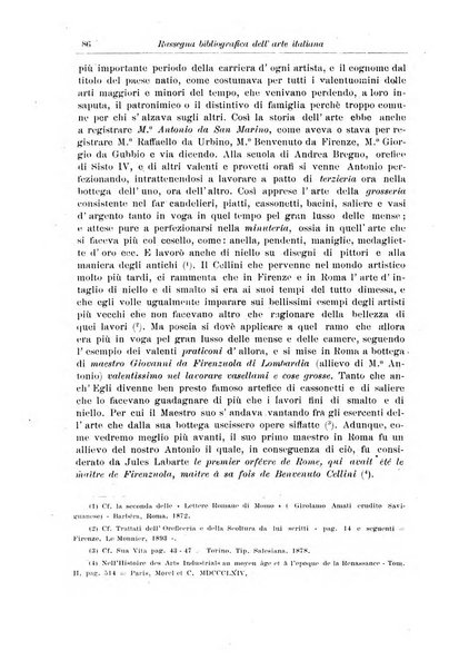 Rassegna bibliografica dell'arte italiana