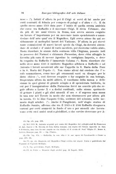 Rassegna bibliografica dell'arte italiana