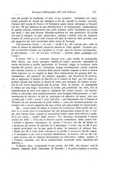 Rassegna bibliografica dell'arte italiana