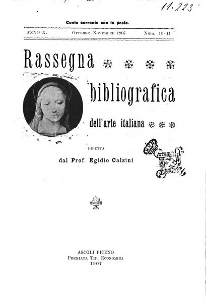 Rassegna bibliografica dell'arte italiana