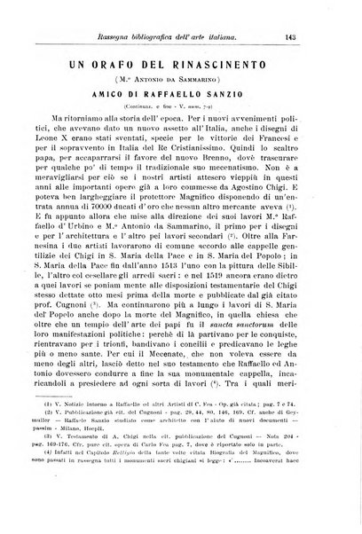 Rassegna bibliografica dell'arte italiana