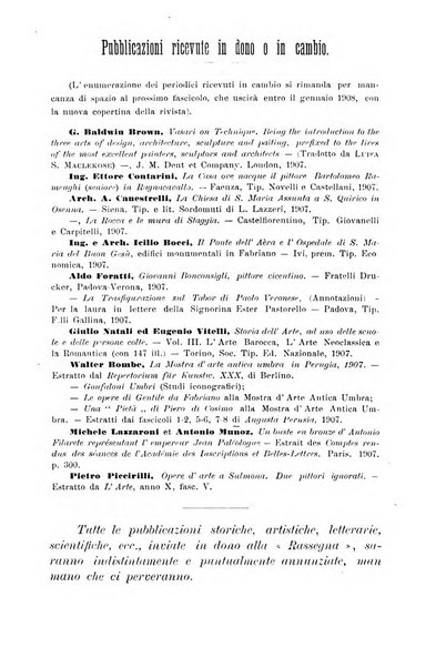 Rassegna bibliografica dell'arte italiana