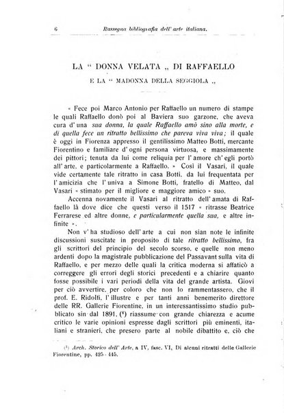 Rassegna bibliografica dell'arte italiana