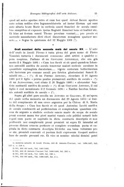 Rassegna bibliografica dell'arte italiana