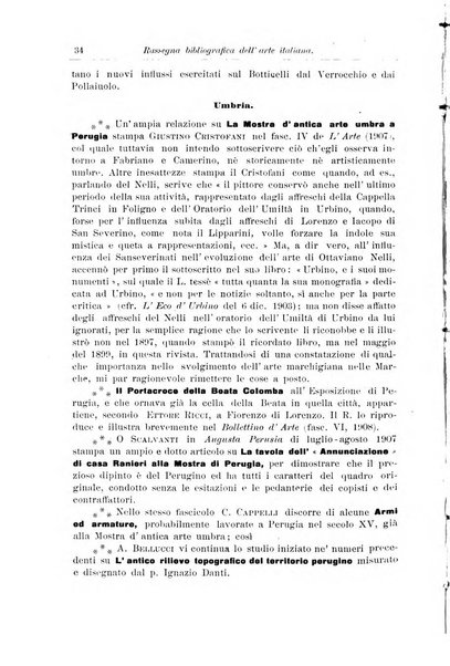 Rassegna bibliografica dell'arte italiana