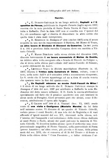 Rassegna bibliografica dell'arte italiana