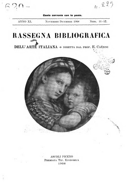 Rassegna bibliografica dell'arte italiana