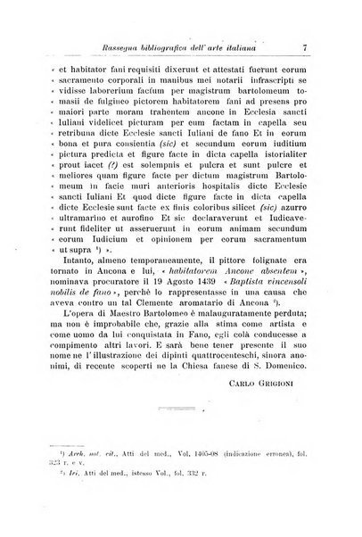 Rassegna bibliografica dell'arte italiana