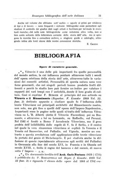 Rassegna bibliografica dell'arte italiana