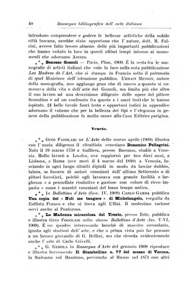 Rassegna bibliografica dell'arte italiana