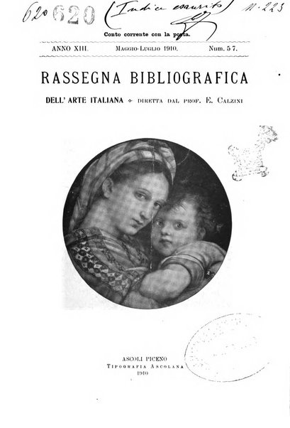 Rassegna bibliografica dell'arte italiana