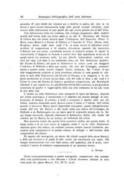 Rassegna bibliografica dell'arte italiana