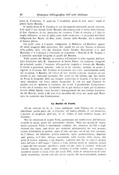 Rassegna bibliografica dell'arte italiana