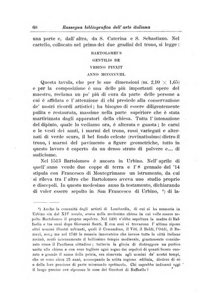 Rassegna bibliografica dell'arte italiana