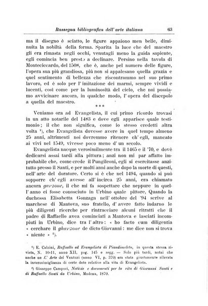 Rassegna bibliografica dell'arte italiana