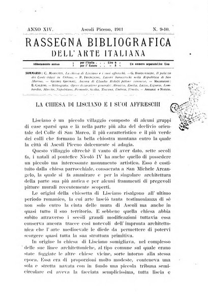 Rassegna bibliografica dell'arte italiana