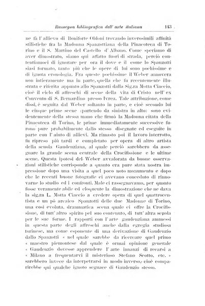 Rassegna bibliografica dell'arte italiana