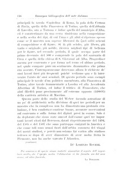 Rassegna bibliografica dell'arte italiana