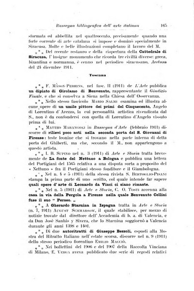 Rassegna bibliografica dell'arte italiana