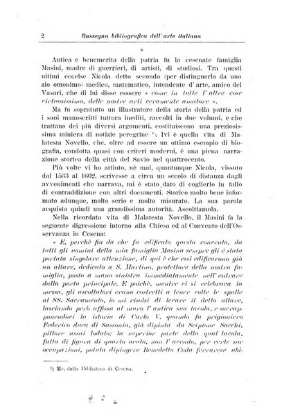 Rassegna bibliografica dell'arte italiana