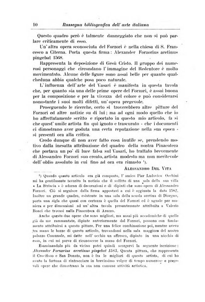 Rassegna bibliografica dell'arte italiana