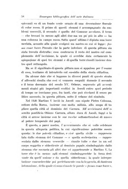 Rassegna bibliografica dell'arte italiana