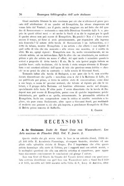 Rassegna bibliografica dell'arte italiana