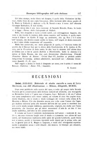 Rassegna bibliografica dell'arte italiana