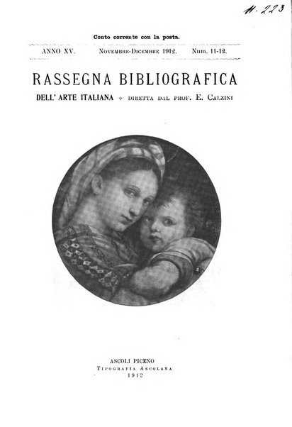 Rassegna bibliografica dell'arte italiana