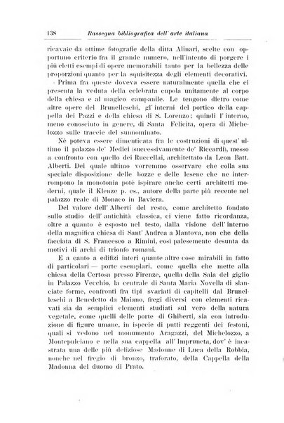 Rassegna bibliografica dell'arte italiana