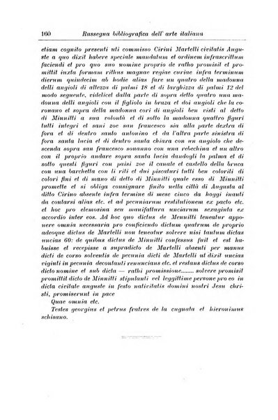 Rassegna bibliografica dell'arte italiana