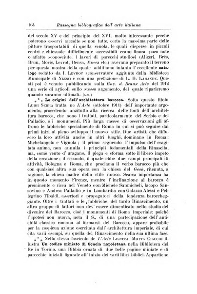Rassegna bibliografica dell'arte italiana
