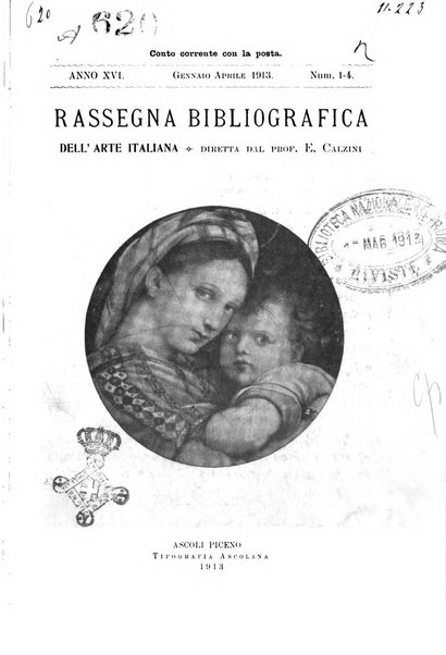 Rassegna bibliografica dell'arte italiana