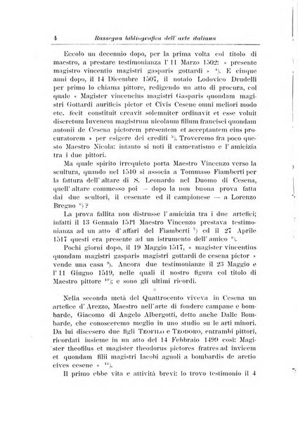 Rassegna bibliografica dell'arte italiana