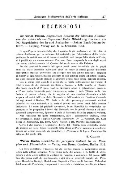 Rassegna bibliografica dell'arte italiana