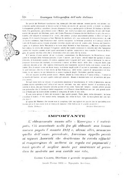 Rassegna bibliografica dell'arte italiana