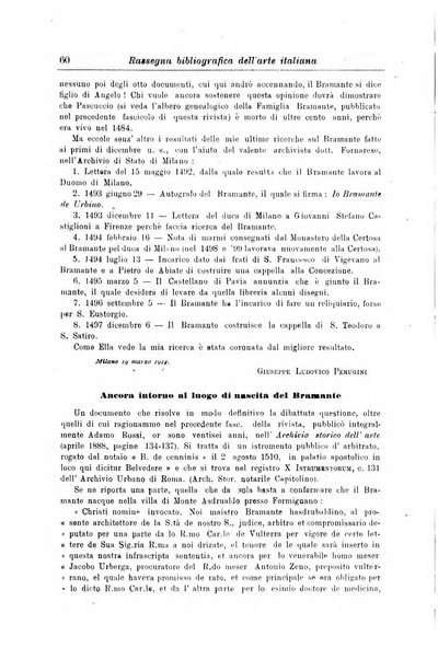 Rassegna bibliografica dell'arte italiana