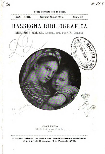 Rassegna bibliografica dell'arte italiana