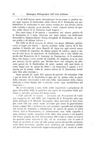 Rassegna bibliografica dell'arte italiana