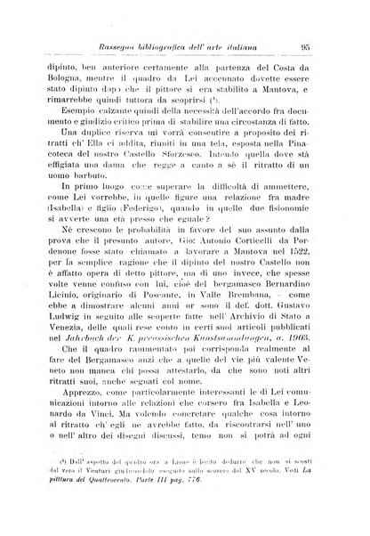 Rassegna bibliografica dell'arte italiana