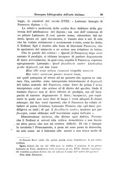 Rassegna bibliografica dell'arte italiana