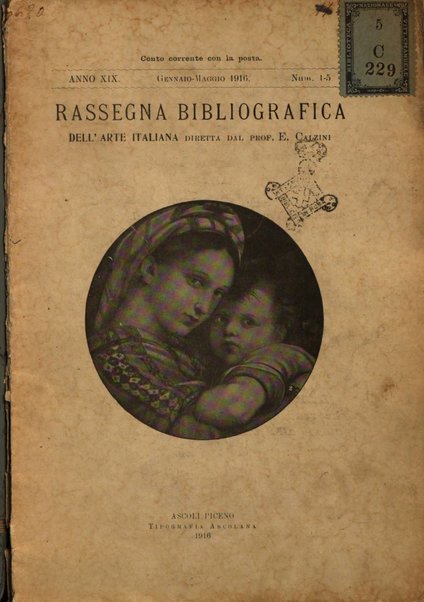 Rassegna bibliografica dell'arte italiana