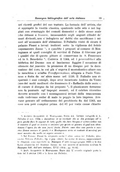 Rassegna bibliografica dell'arte italiana