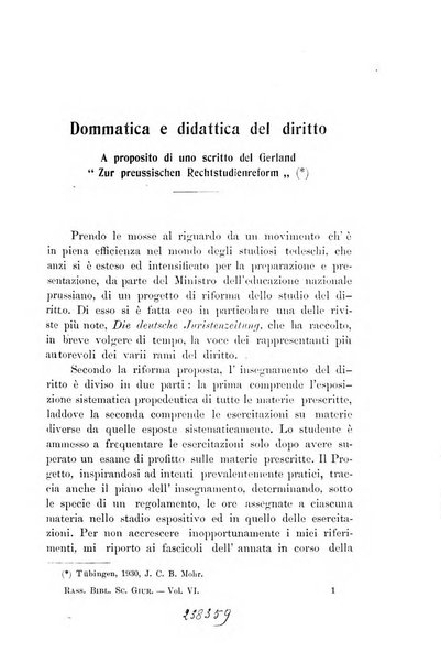 Rassegna bibliografica delle scienze giuridiche, sociali e politiche