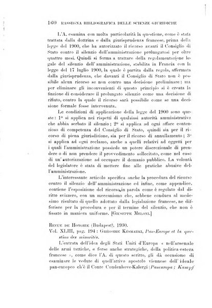 Rassegna bibliografica delle scienze giuridiche, sociali e politiche