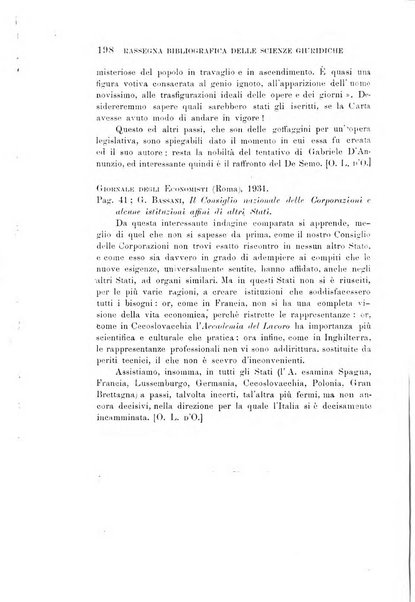 Rassegna bibliografica delle scienze giuridiche, sociali e politiche