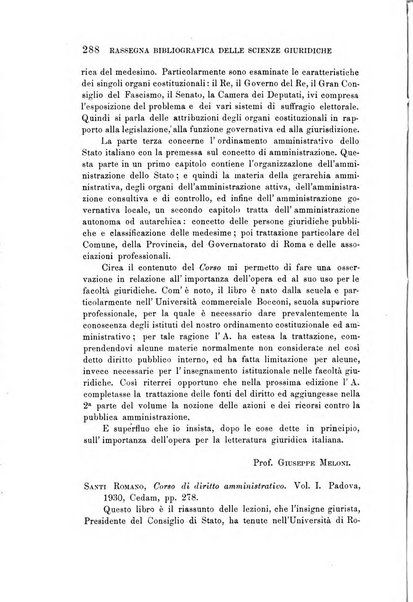 Rassegna bibliografica delle scienze giuridiche, sociali e politiche