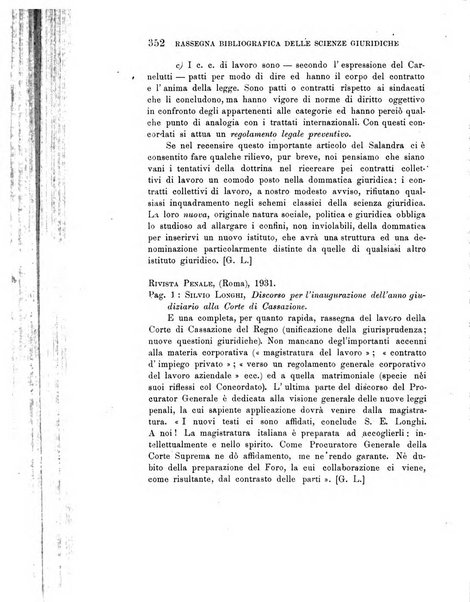 Rassegna bibliografica delle scienze giuridiche, sociali e politiche