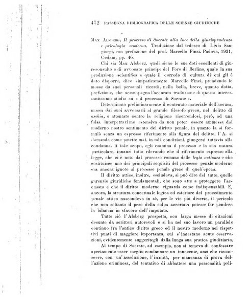 Rassegna bibliografica delle scienze giuridiche, sociali e politiche