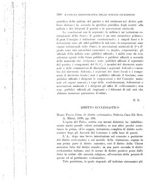 Rassegna bibliografica delle scienze giuridiche, sociali e politiche